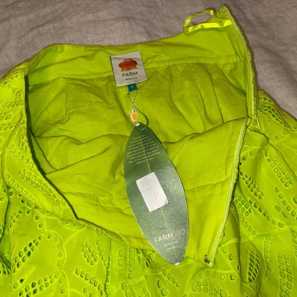 Green Monstera Eyelet Maxi Skirt - Picture 14 of 15